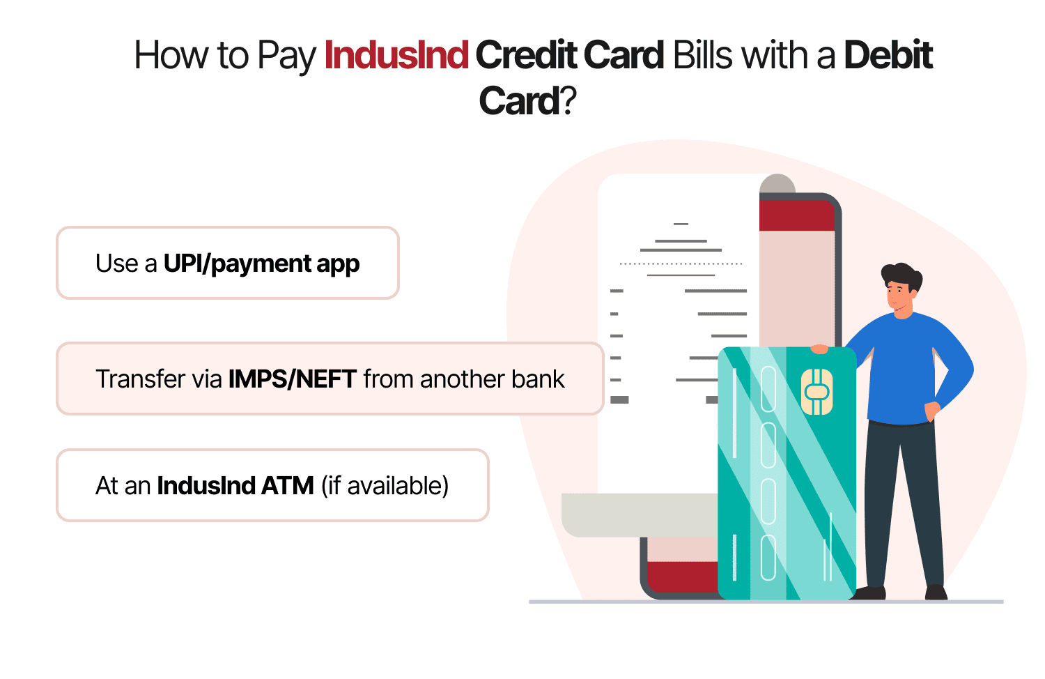 How to Pay IndusInd Credit Card Bills with a Debit Card